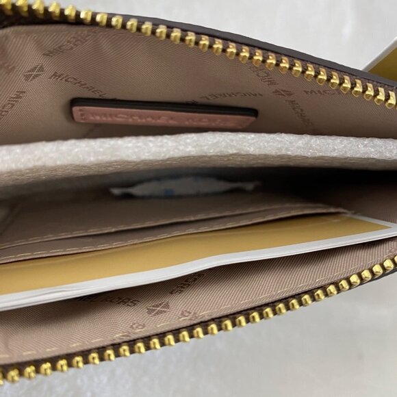 Michael Kors Sady 38T1CD4T7B Ballet Pink Purse Tote Bag & Jet Set Zip Wristlet - Picture 7 of 15